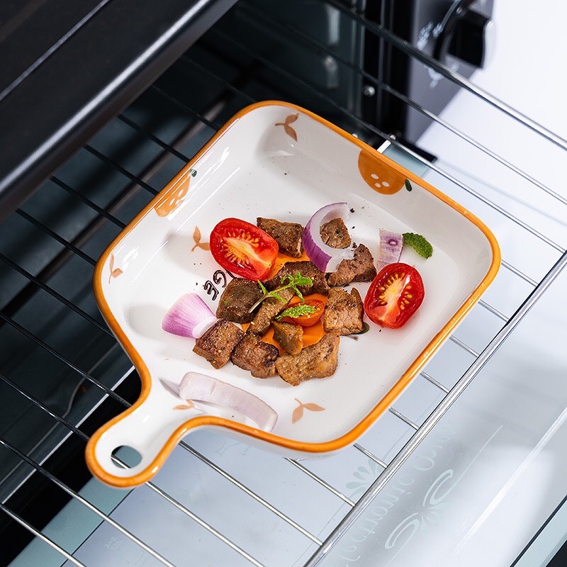 Bát Đĩa Sứ Decor Chén Dĩa Hoạ Tiết Quả Cam Gốm Sứ Cao Cấp Phong Cách Bắc Âu