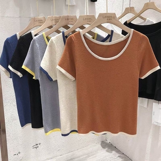 Áo phông len tăm viền cổ A-936