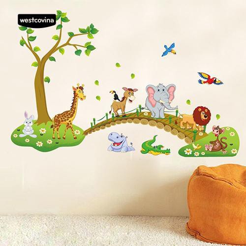 Giấy dán tường trang trí hình thú
