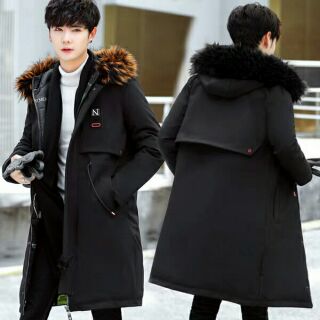 Áo khoác phao dáng dài nam hàng Quảng Châu cao cấp