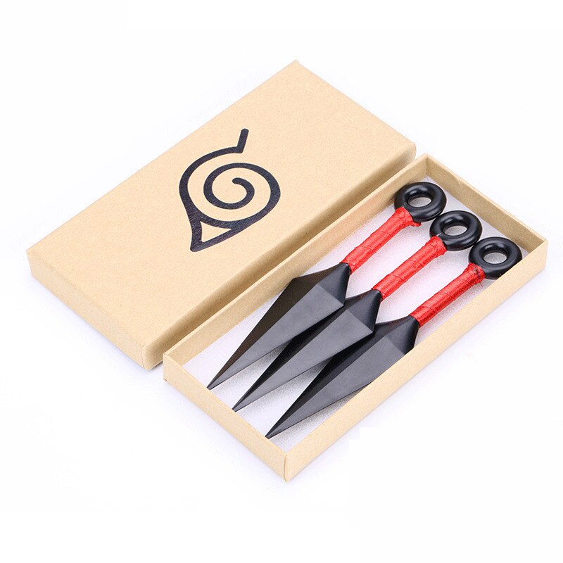 Đạo cụ vũ khí hóa trang hoạt hình Naruto Hokage Ninja Kakashi Akatsuki Kunai Shuriken quà tặng Halloween