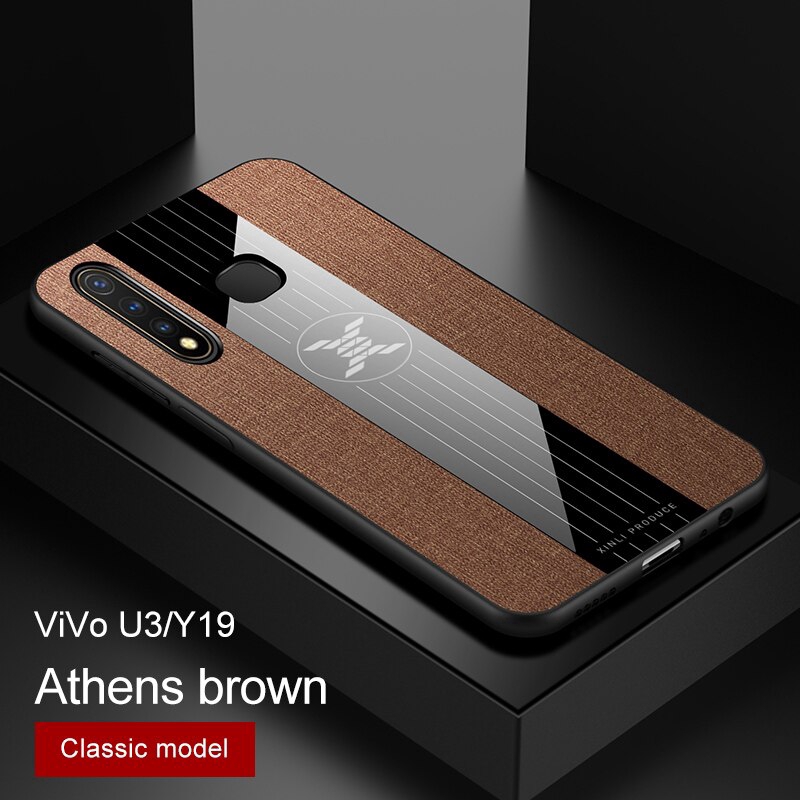 Ốp điện thoại bằng vải có khuyên dành cho VIVO Y19 Vivo U3