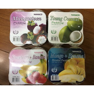 [CỰC NGON] Thạch Nanaco Thái Lan các vị dừa, măng cụt, chuối xoài, chuối dâu, cam, dưa gang, nho, vải