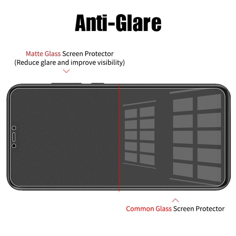 Kính cường lực màu nhám bảo vệ chống bám vân tay cho Xiaomi Mi Redmi Note 8 7 K20 MI 9T Pro