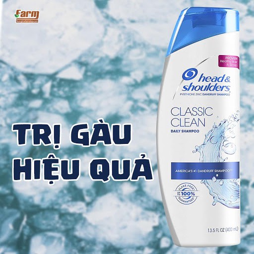 [USA] Dầu gội Head and Shoulder Trị gàu Hiệu quả Classic Clean 700ml- Nhập khẩu Chính hãng P&G-USA-Giá tốt