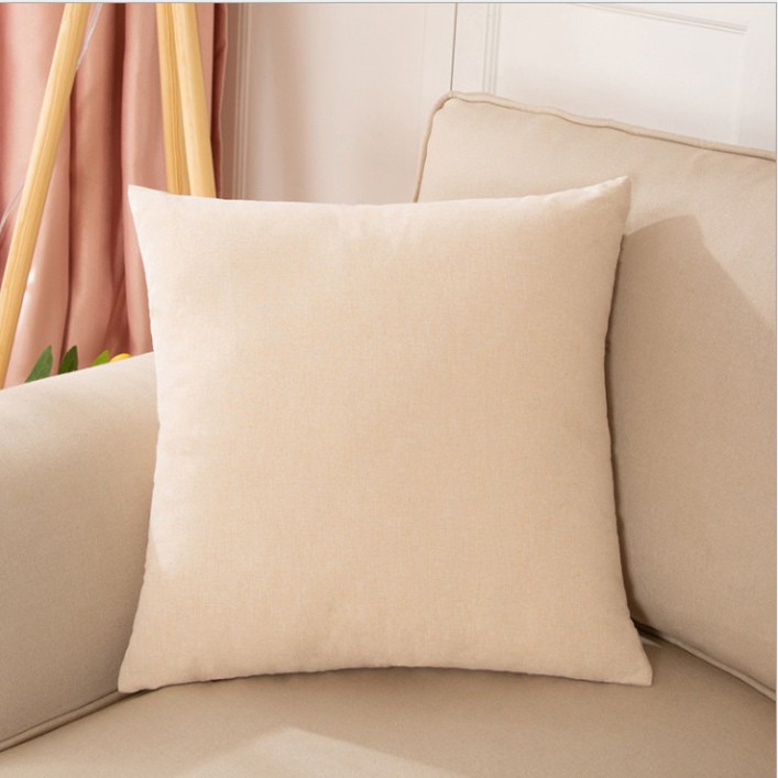Gối vuông tựa lưng 100% bông coton. vỏ gối decor phòng khách, khách sạn, tựa đầu giường, ghế sofa