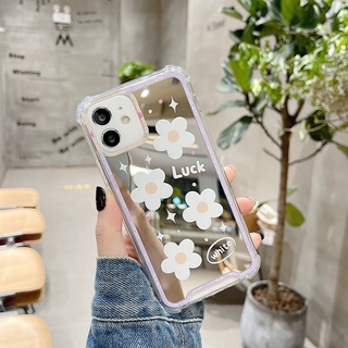 Ốp lưng iPhone điện thoại mặt gương hình bông hoa
