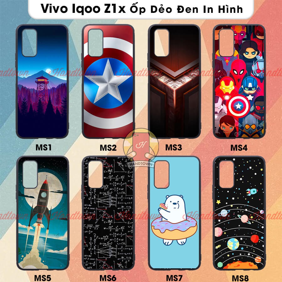 Ốp lưng TPU Silicon Vivo iQOO Z1x iqooZ1x vivoZ1x Ốp Nhựa Dẻo Đen Toàn Bộ In Hình Cao Cấp Nhiều Mẫu Phần A SIÊU BỀN