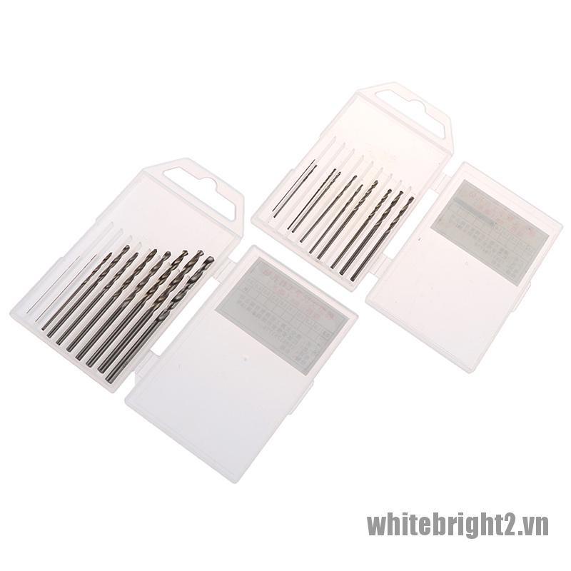 Hộp 10 mũi khoan mini HSS chất lượng cao