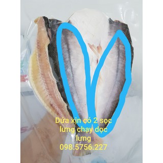 Khô cá dứa thật - Cá dứa xịn Cần Giờ 1 nắng - Chuẩn Dứa xịn sọc lưng 2 vạch - Giao trực tiếp Grab giao hàng