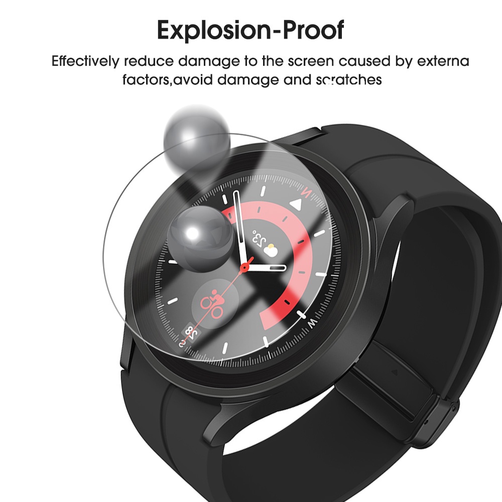 1 Kính Cường Lực HD Bảo Vệ Toàn Màn Hình Chống Trầy Cho Samsung Galaxy Watch 5 Pro