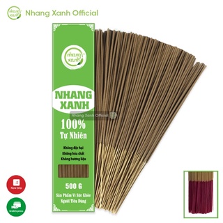 Nhang Xanh Trầm Hương Khổng Lồ 40cm - 500gr - Chân tăm mộc - 40cm