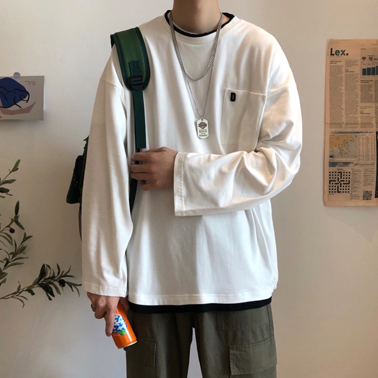 Áo Thun Nam Dài Tay Kiểu Hàn Quốc