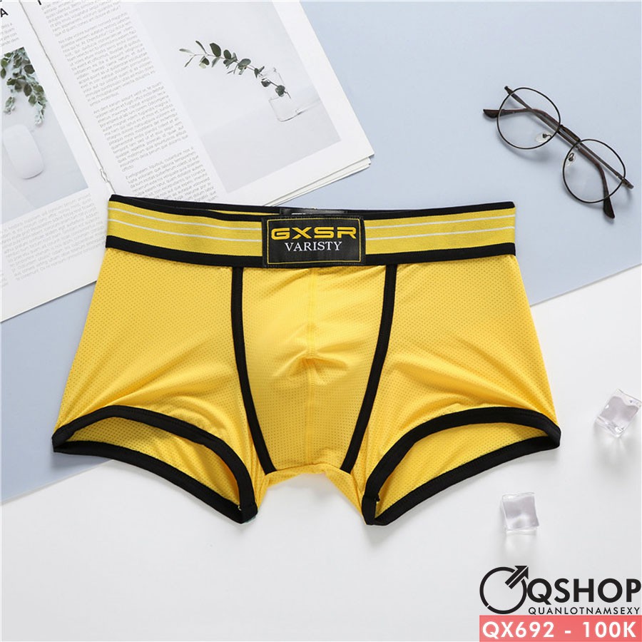 Quần lót boxer thun lưới lỗ mịn QSHOP QX692