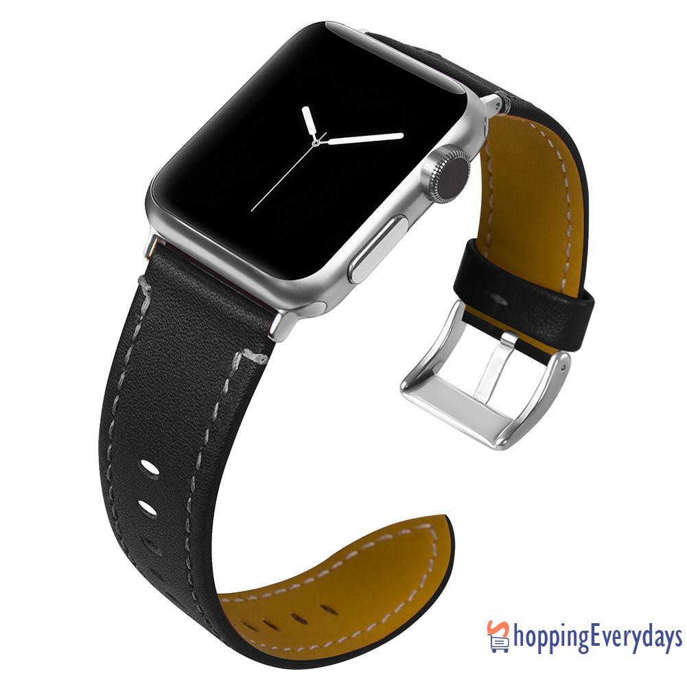 SV Dây Đeo Da Thay Thế Cho Đồng Hồ Thông Minh Apple Watch 38mm