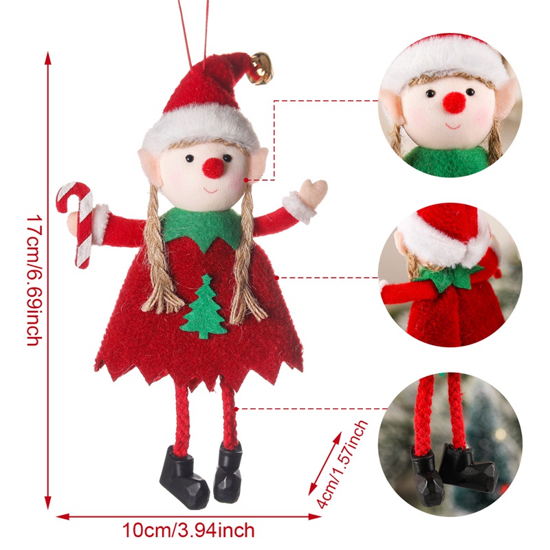 Búp Bê Thiên Thần Trang Trí Cây Thông Giáng Sinh Năm Mới 2022