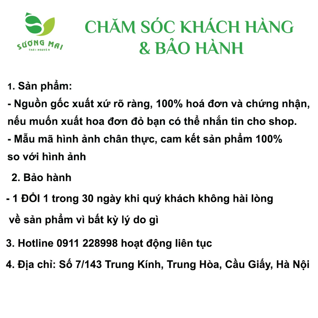 Trà Đinh Tân Cương Thái Nguyên Thượng Hạng 100gr SƯƠNG MAI Hương Vị Tự Nhiên Thanh Mát - SM00058