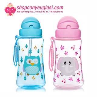 Bình uống nước upass có ống hút 300ml up0090n