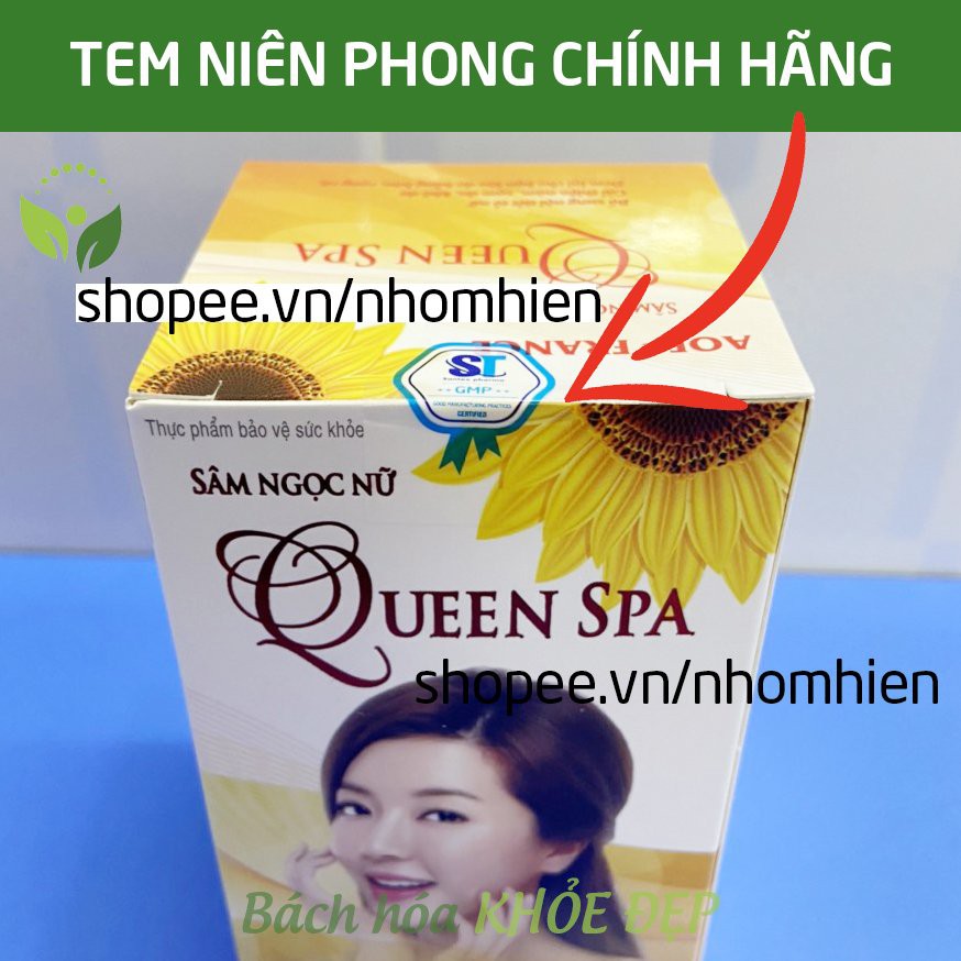 Viên uống đẹp da Sâm Ngọc Nữ QueenSpa bổ sung Collagen giảm nám sạm da - Chai 30 viên | BigBuy360 - bigbuy360.vn
