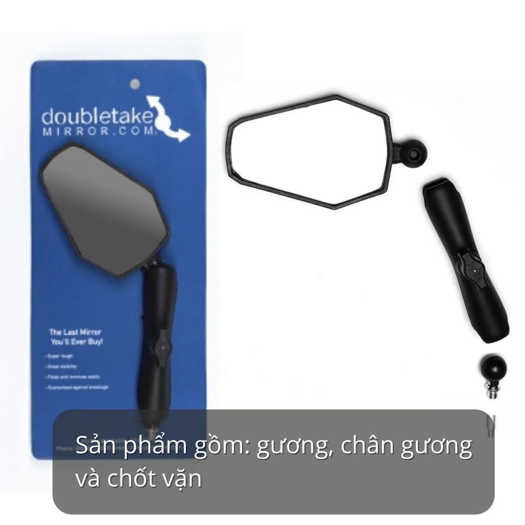 Gương Chiếu Hậu Doubletake Adventure Bluecard Cao Cấp Cho Xe Máy Xe Moto Cào Cào ADV Xe PKL - Chrunix