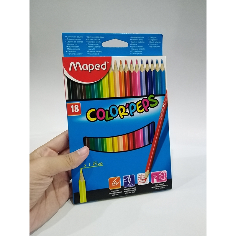 Chì Màu 18 Màu - Maped 832063 - Maped