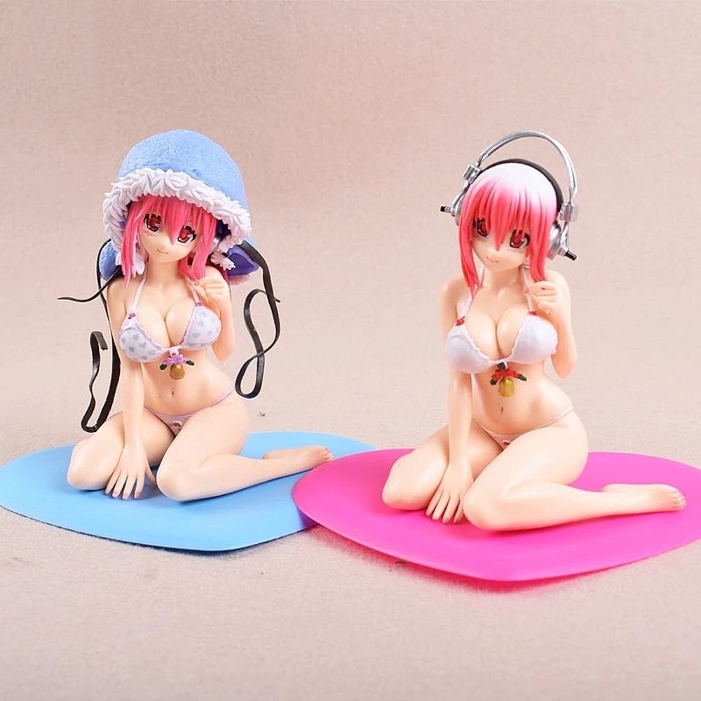 HARRIETT Collection toys Sonico Action Figure Cake Decoration Figurines Sonic Bikini Sonico Creative Gifts Statue 13CM Anime Figure PVC Model Doll Girl Figures/Multicolor