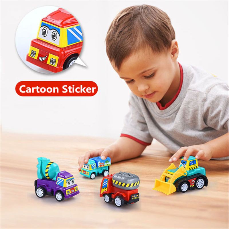Set 6 Mô Hình Xe Cứu Hỏa Đồ Chơi Mini Cho Bé