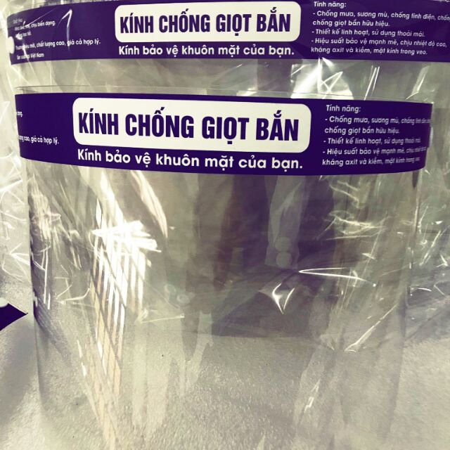 KÍNH CHỐNG GIỌT BẮN_ Mặt Nạ chống Giọt Bắn