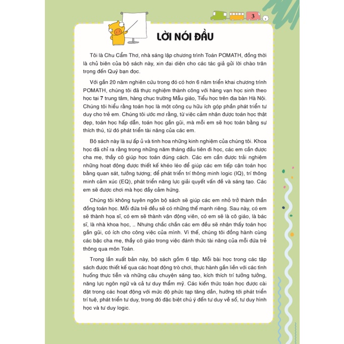 Sách Pomath - Toán Tư Duy Cho Trẻ Em 4-6 Tuổi - Tập 5