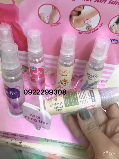 Xịt khử mùi - Refre Natural 30ml  chính hãng