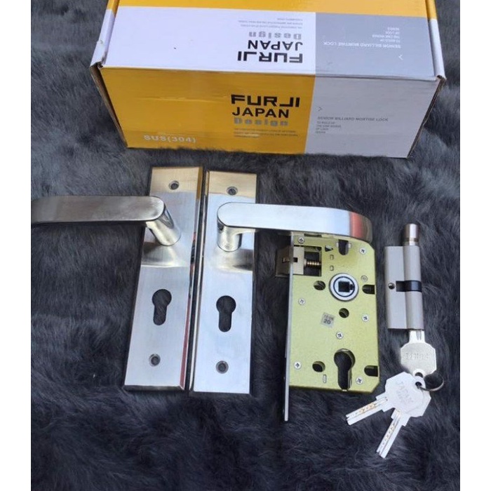 Khóa cửa tay gạt ngang inox 304 Furji Japan