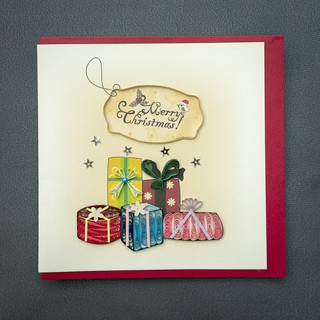 Thiệp Giấy Xoắn Giáng Sinh Handmade NOEL07