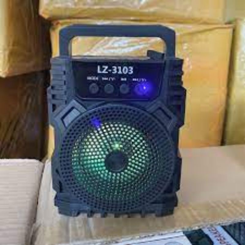 Loa nghe nhạc bluetooth Lz-3103 Loa bluetooth min đèn LED nhấp nháy âm thanh siêu hay hỗ trợ cắm thẻ nhớ