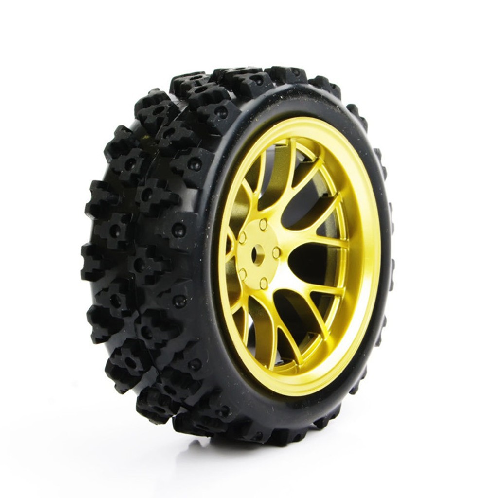 4 Bánh Xe Cao Su Cho Xe Điều Khiển Từ Xa 1 : 10 Rally