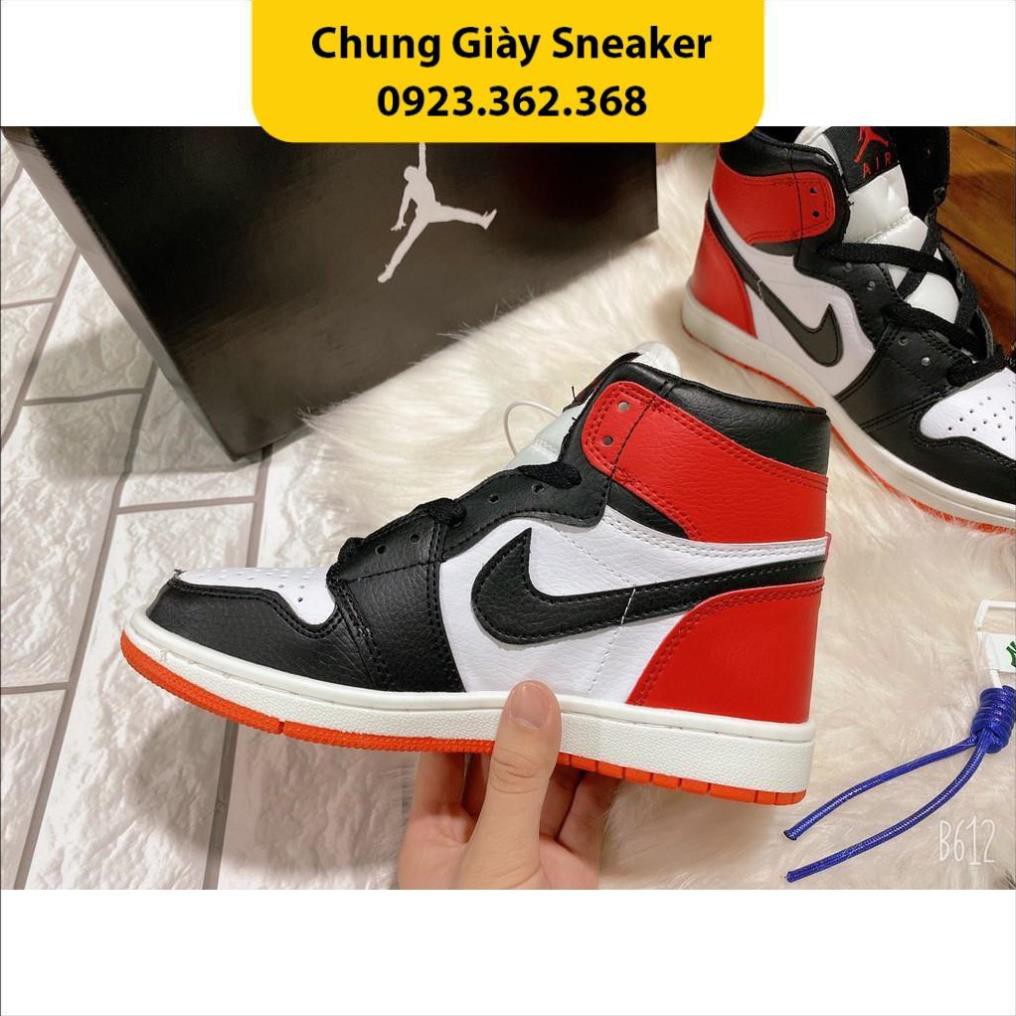 ⚡Hộp+Bill+Quà⚡ Giày thể thao Nike_air Jodan đỏ cao cổ nam nữ : ✔️ "