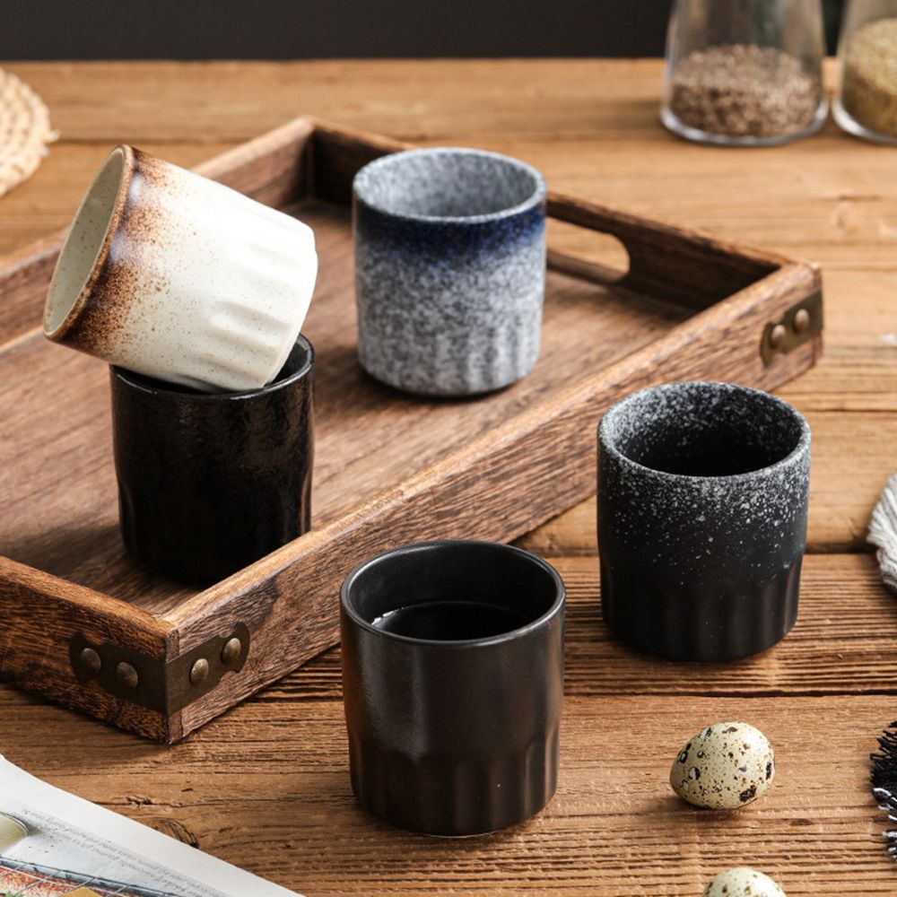 Cốc uống trà bằng gốm sứ vẽ tay phong cách Nhật Bản chất lượng