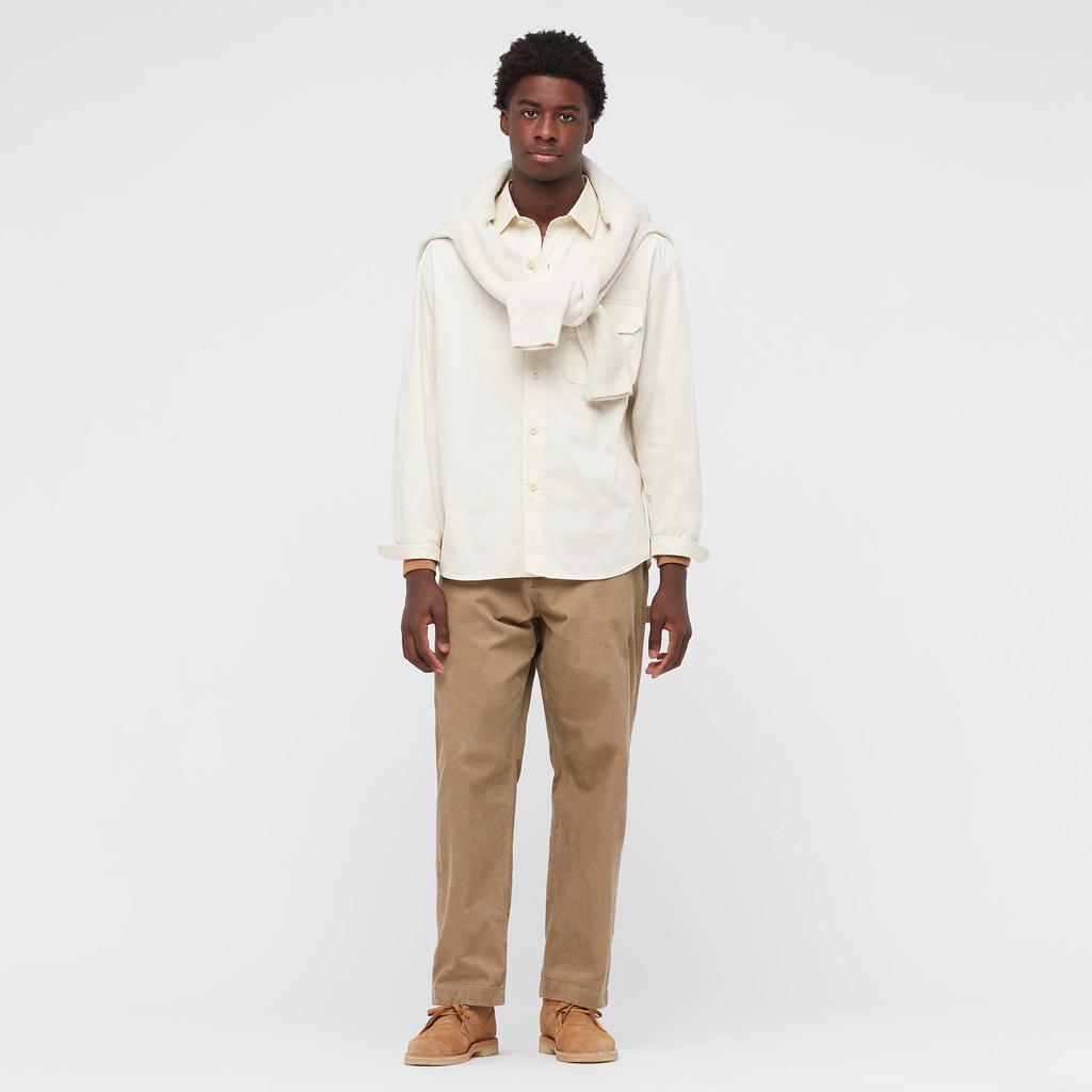 Quần Corduroy Uniqlo hàng xách tay chính hãng màu nâu