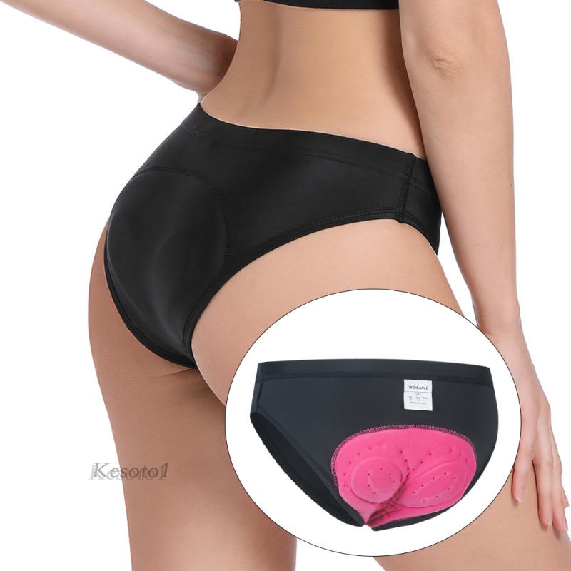Quần short đi xe đạp có đệm 3D thoáng khí màu đen cho nữ