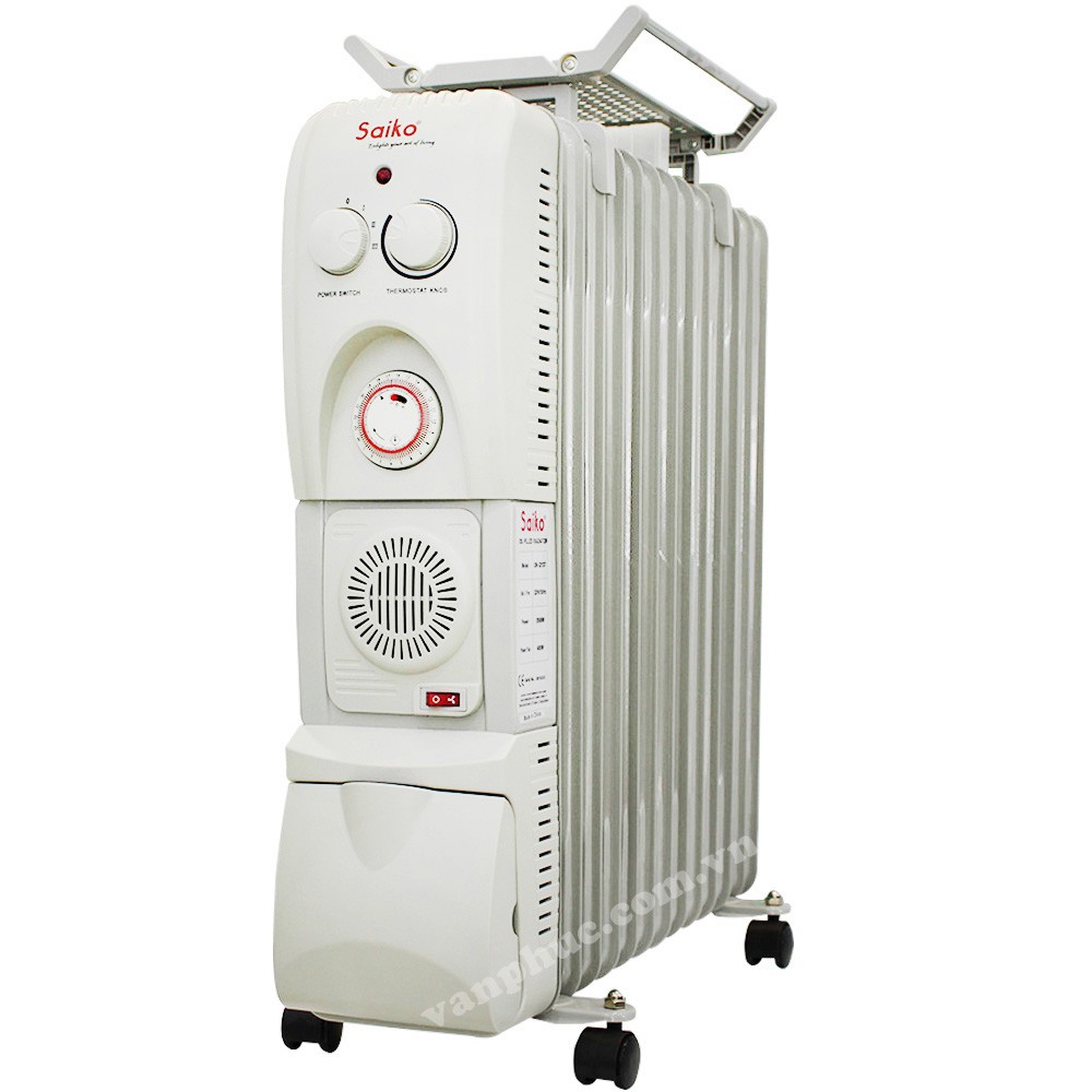 Máy sưởi dầu Saiko OR-5213T 13 thanh - hàng chính hãng