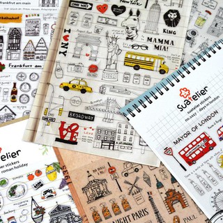 Hình dán trang trí Suatelier sticker ( link 1)