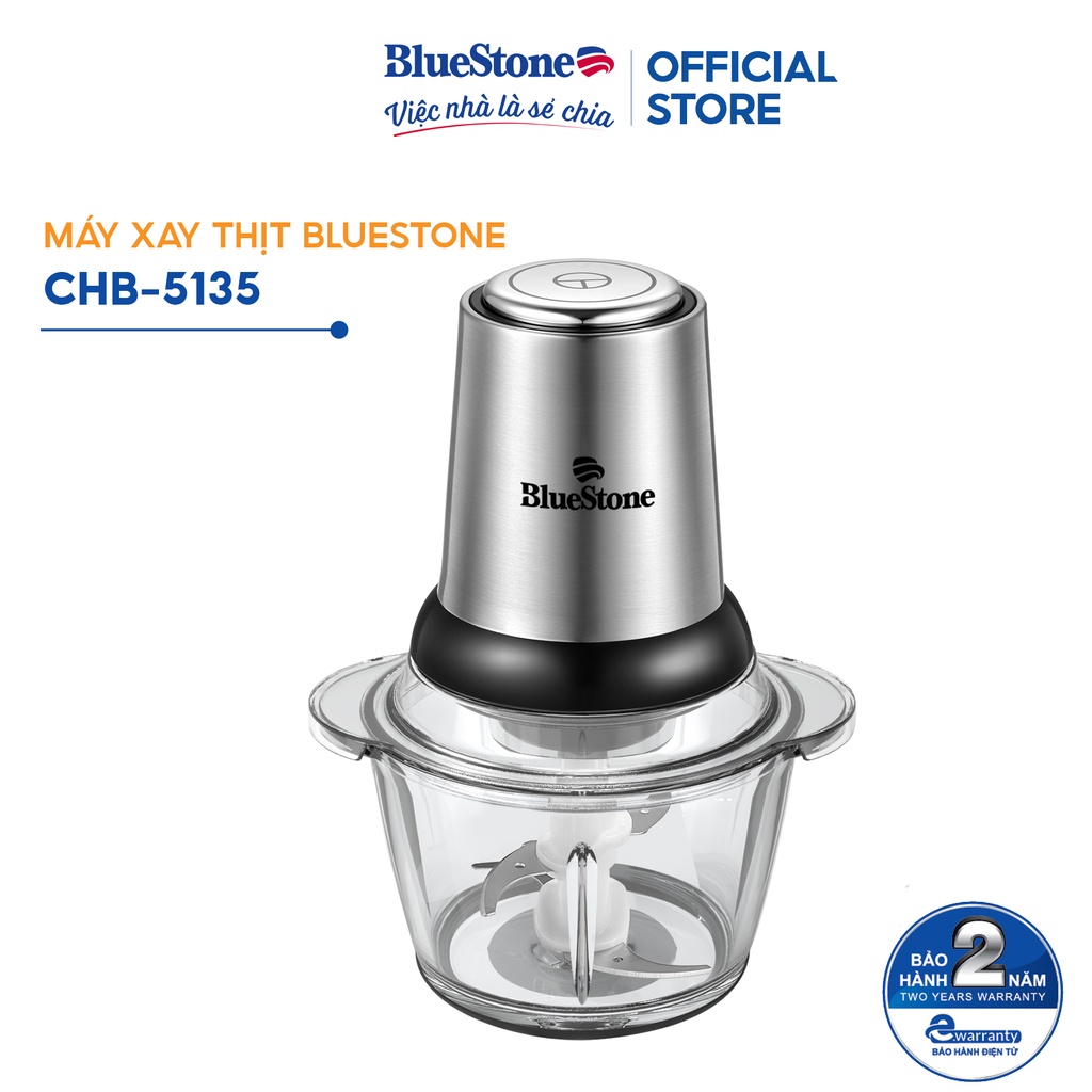 [Mã ELBAU5 giảm 5% đơn 300K] Máy Xay Thịt Bluestone 1.2L - 300W CHB-5135