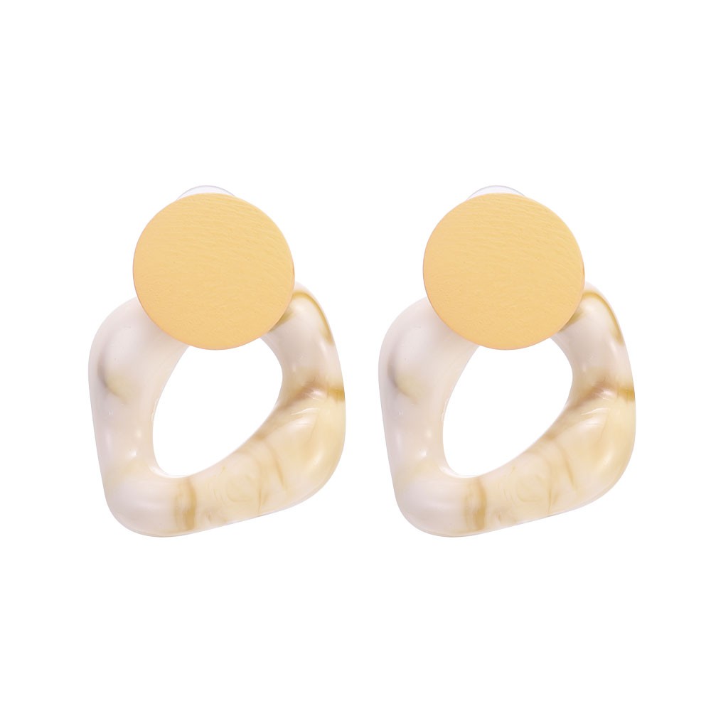 Bông tai hình học bằng gỗ xinh xắn cho nữ