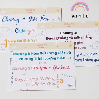 CŨ - Sticker Tiêu Đề Chương Toán 11 ( Math 11) | Aimée