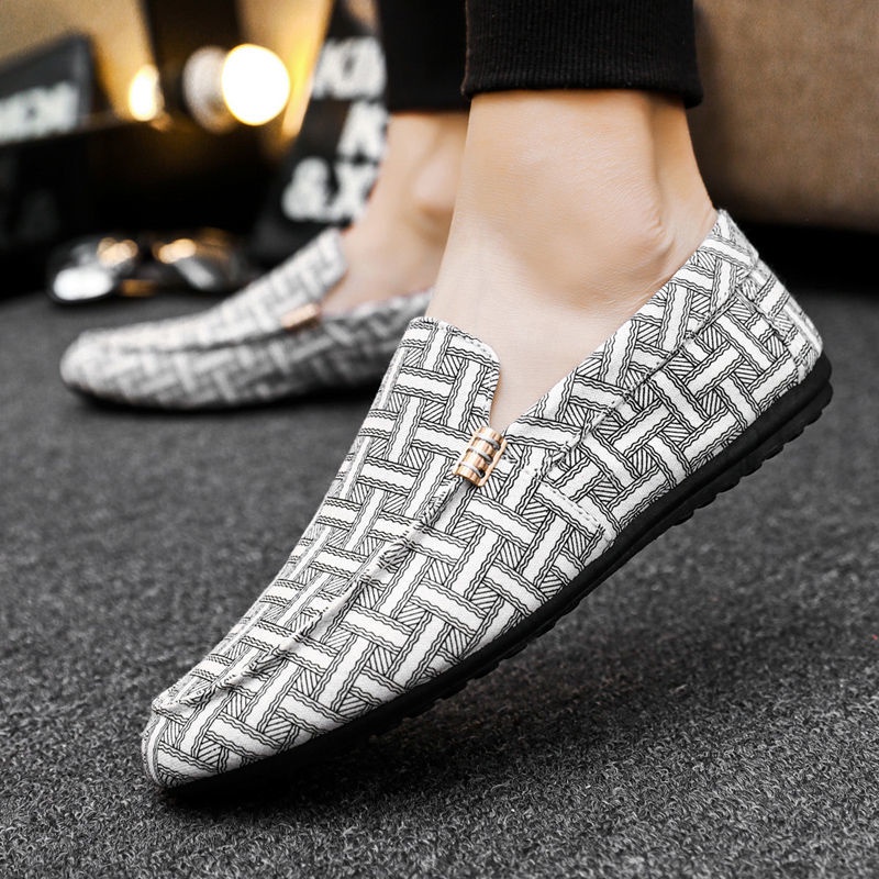 Giày Lười Vải Canvas Phong Cách Hàn Quốc Thời Trang Xuân Hè Cho Nam