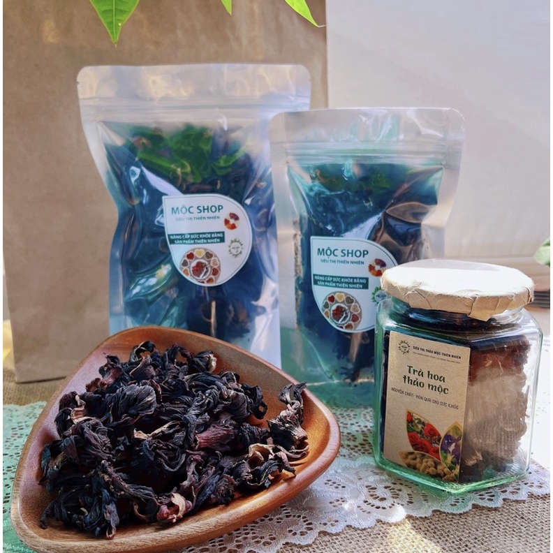 Trà hoa dâm bụt ( hibiscus, atiso đỏ) khô 100gr