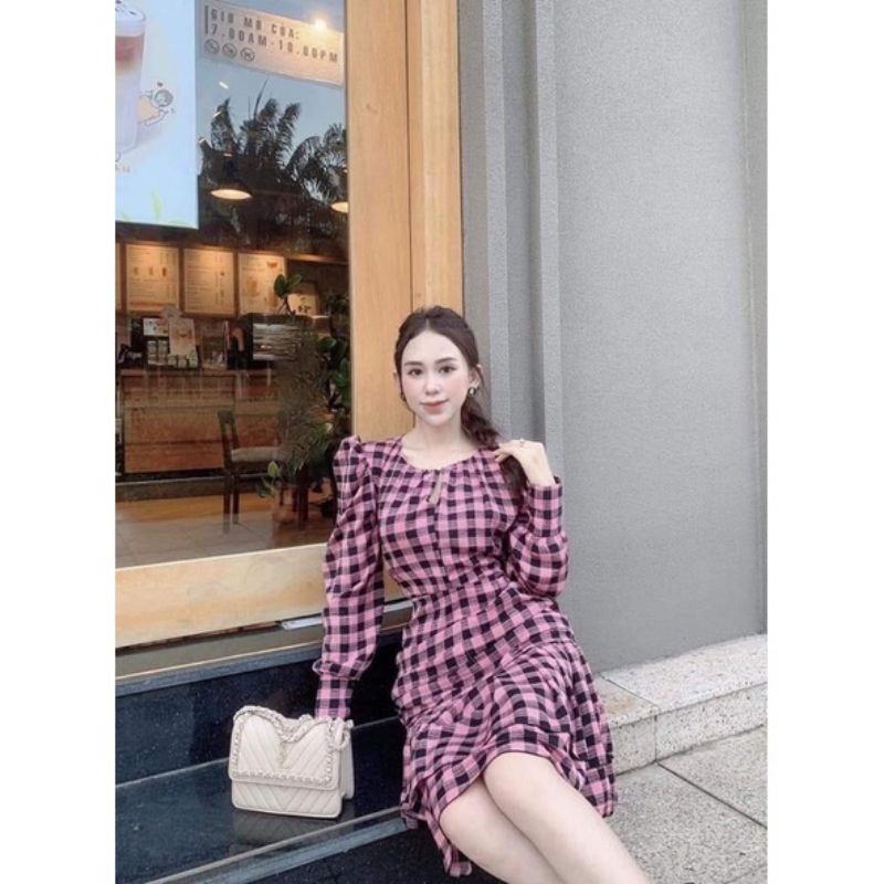 Đầm caro xinh xịn | BigBuy360 - bigbuy360.vn