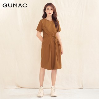 Đầm thắt dây eo da1010 gumac