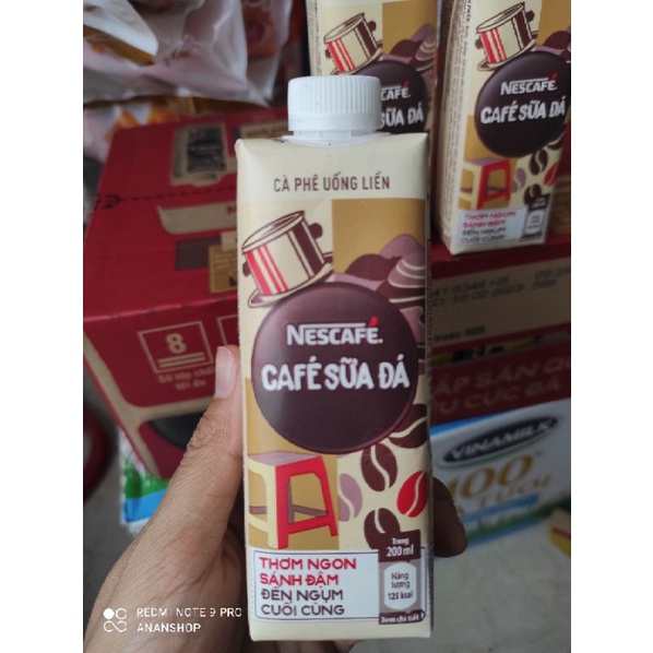Cà phê Sữa đá Nescafe  hộp giấy 200ml