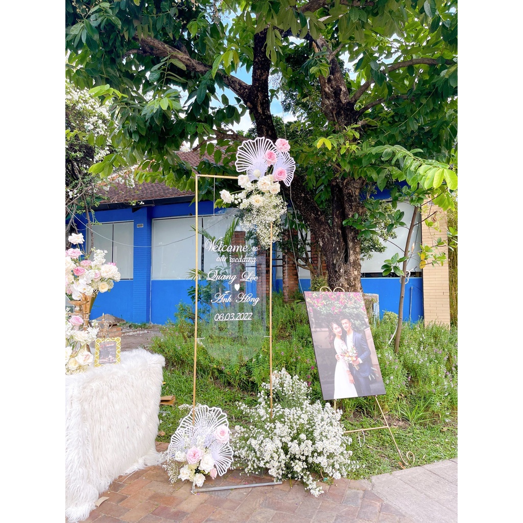 Combo Hoa Lá Formex Trang Trí Cổng Cưới - Backdrop