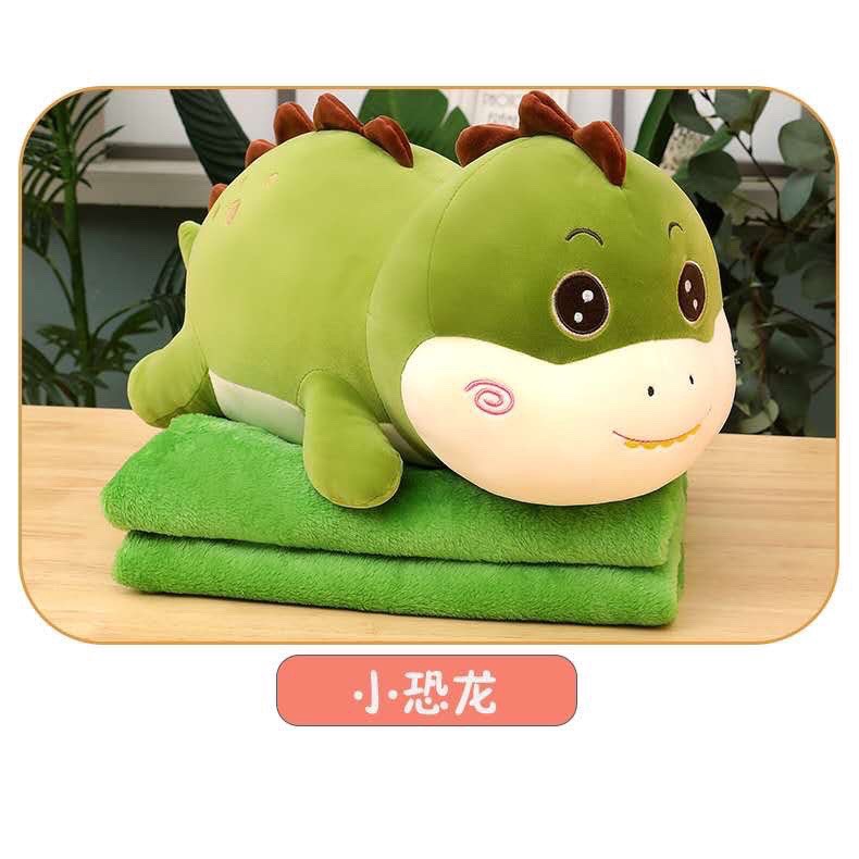 Bộ chăn gối văn phòng đa năng hình thú dễ thương, chăn gối cho bé đi học, đi du lịch tiện lợi